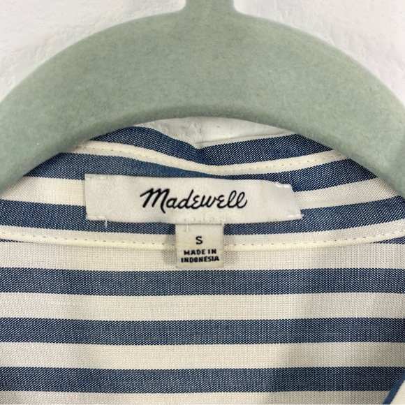 Madewell Hilltop Shirt in Savin Stripe‎ size Small Boxy fit - Picture 4 of 9